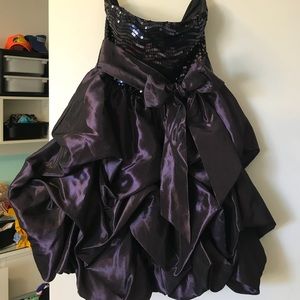 Short Purple Prom Dress